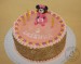 Minnie na krémovém dortě bez potahu