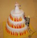 Svatební dort pro hasiče